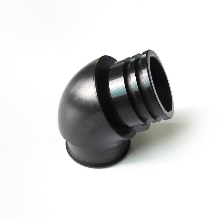 Black Delrin POM Part_5 Axis CNC Machining_As Machined
