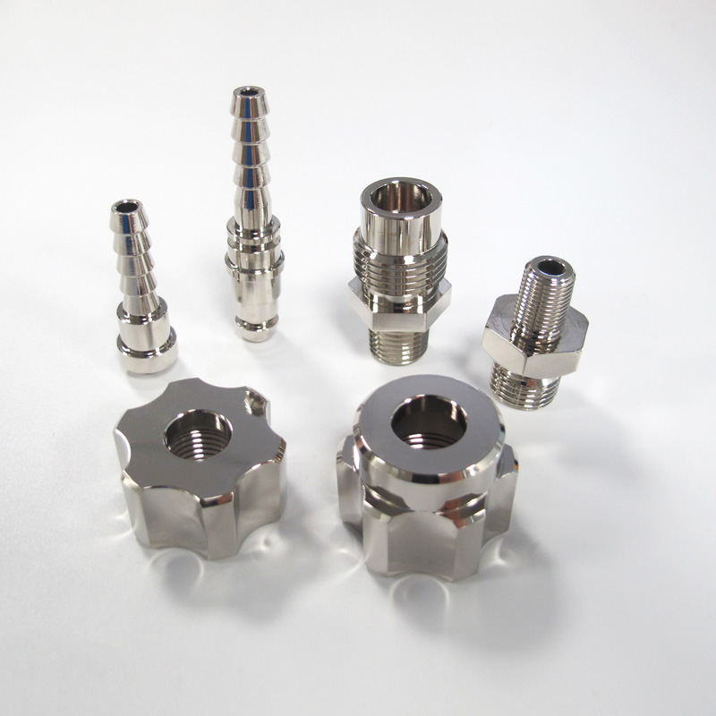 Brass H59 Parts_CNC Turning_4 Axis CNC Milling_Nickel Plating