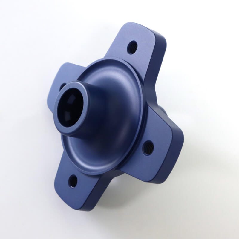 bead blasted + anodized type iii (hardcoat)