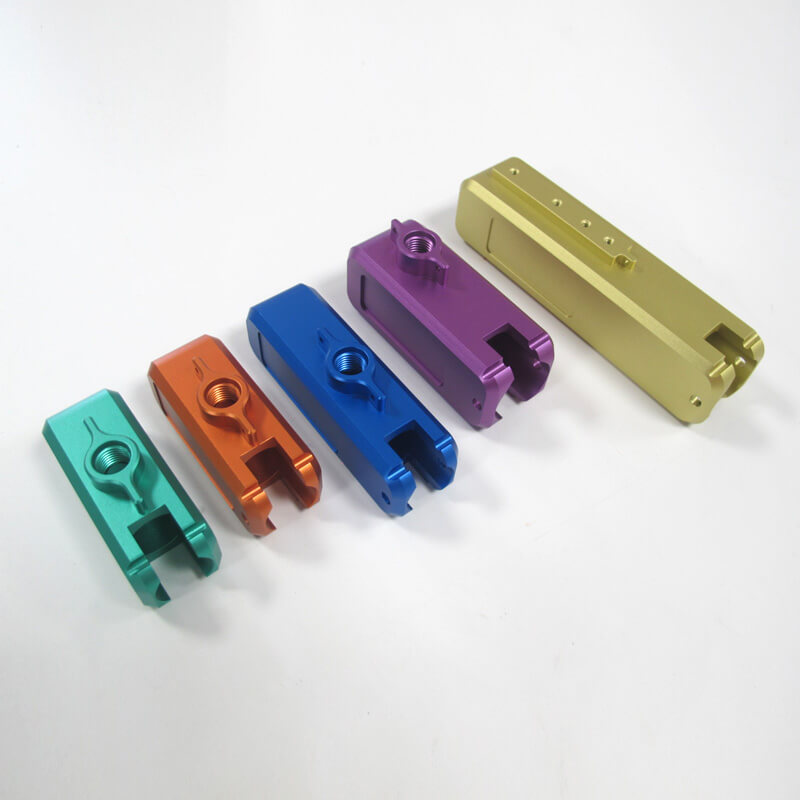 bead blasted + anodizing type ii (glossy)