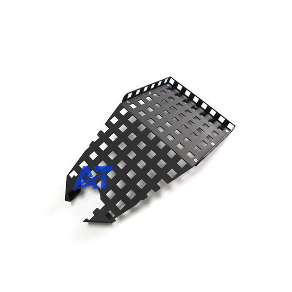 al5052 part lasercut bend sandblast blackanodize