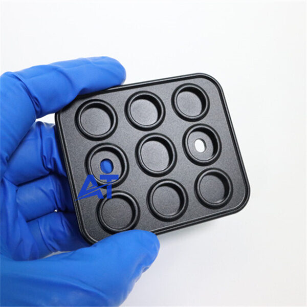 al6061t6 beadblast black hard anodizing auto parts (3)