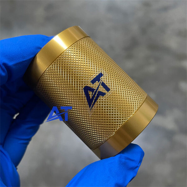 al5083 cnc turning knurling gold anodize