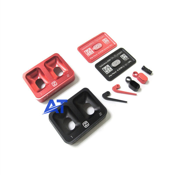 aluminum parts 4 axis cnc milling stamping 120# sandblasting anodizing laser mark