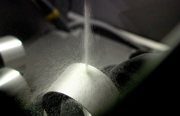 bead blasted
