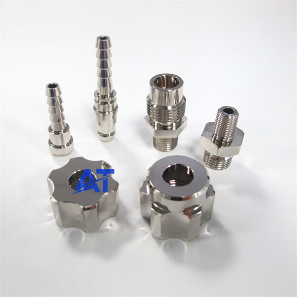brass parts cnc turning 4 axis cnc milling nickle plating