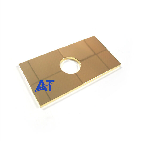 copper c1100 part 3 axis cnc milling polishing 24k goldplating
