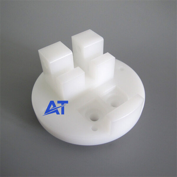 white delrin pom cnc machined underwater spare part (2)
