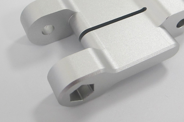 aluminum alloy beadblasted finish