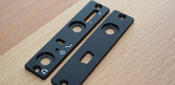 black anodized aluminum