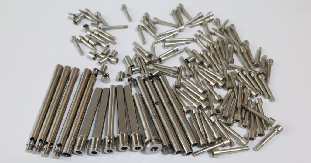 small batch of custom machined parts