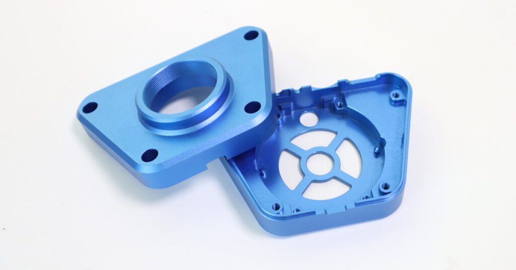 anodizing aluminum finishes custom part