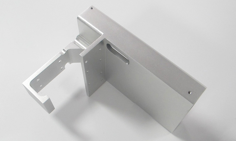 beadblast and clear anodized aluminum