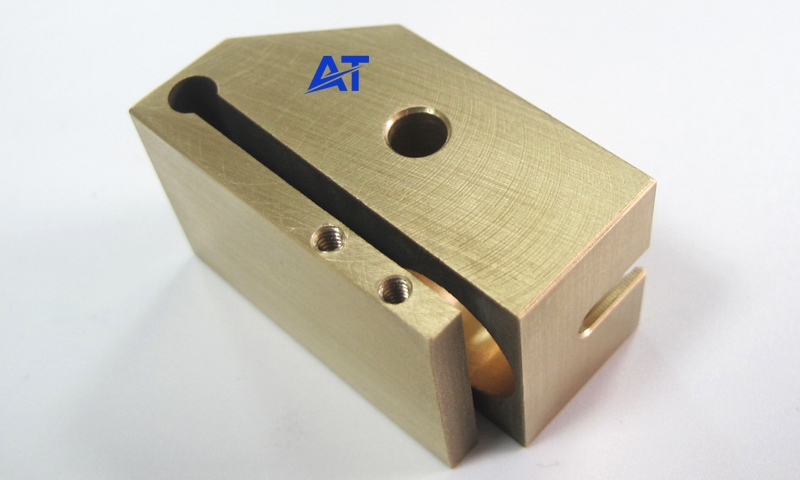 custom cnc machined brass part