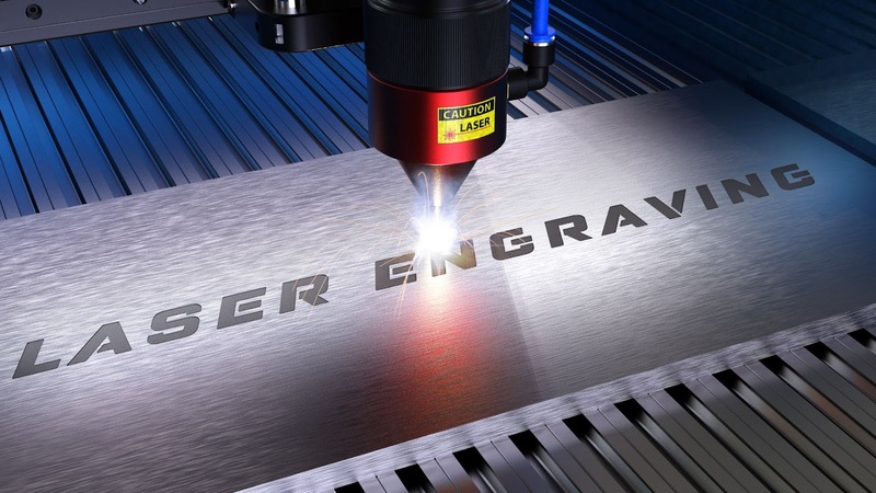laser engraving of metal part