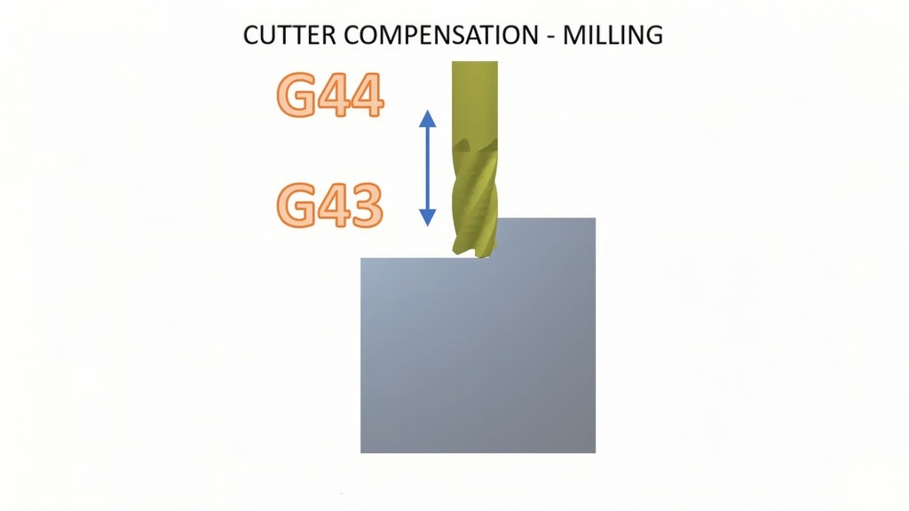 gcode g43 g44 milling