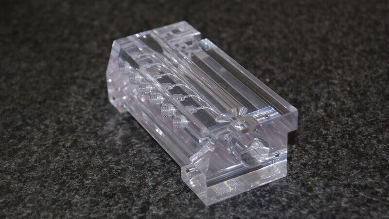 vapor polished cnc part
