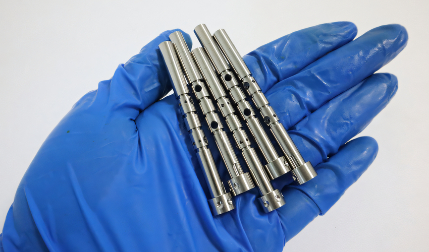 ss304 swiss lathe as machined