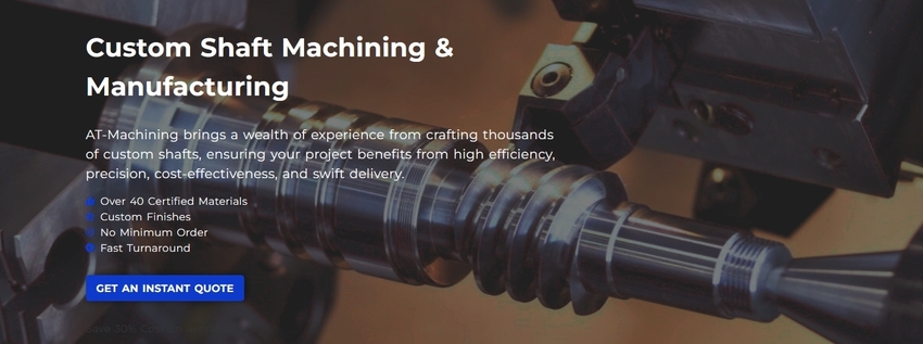 at machining custom shaft machining services