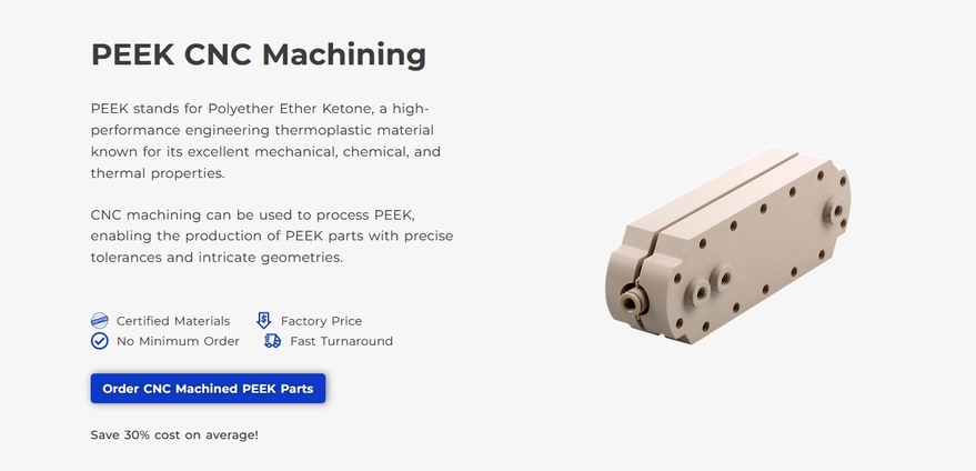 peek cnc machining services