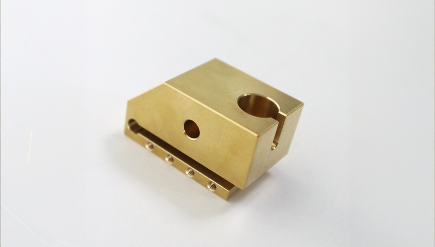 brass part as machined