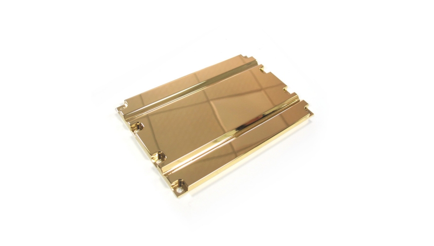 polishing cnc machined brass part